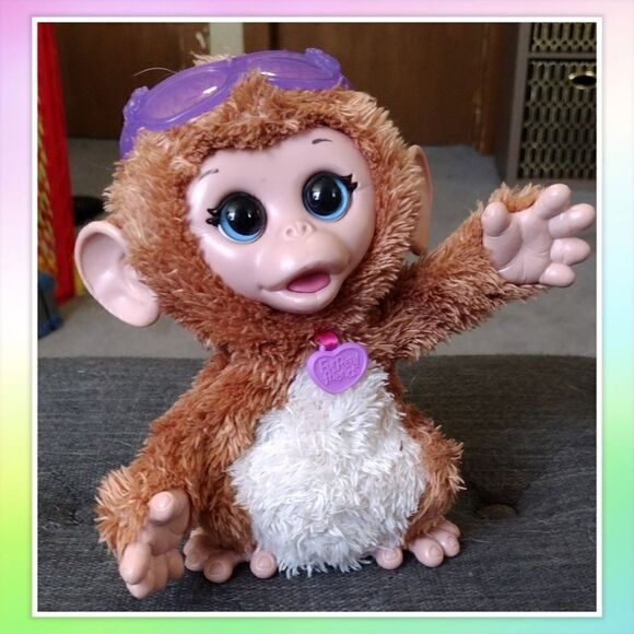 FurReal Friends Baby Cuddles My Giggly Monkey Pet Plush Interactive Toy - Picture 1 of 4